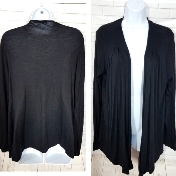 M&S Woman Black Open Cardigan Long Sleeve Top - Picture 1 of 5